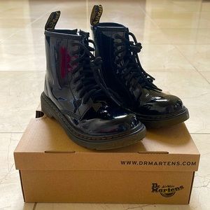 Dr. Martens Patent Black KIDS Boots